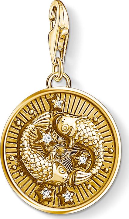 Thomas Sabo Ciondolo Charm STERNZEICHEN FISCHE (Argento 925)
