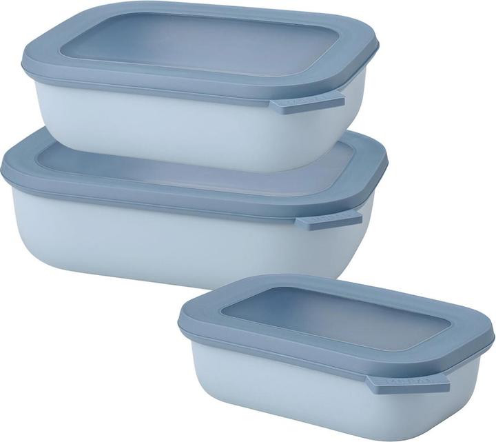 Rosti Mepal Mepal - Cirqula Low Rect Bowl Set -Nordic Blue (14595) (3.50 l)