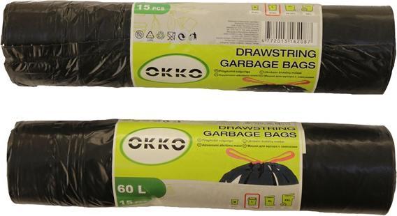 Okko Sacchi per la spazzatura Ds 60L 15Pcs (15 x, 60 l)