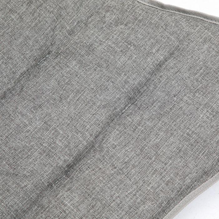 Actual product image Swisshandel24 Camping chair portable foldable, max. load 120 kg grey+ white 88 x 74 x 84 cm