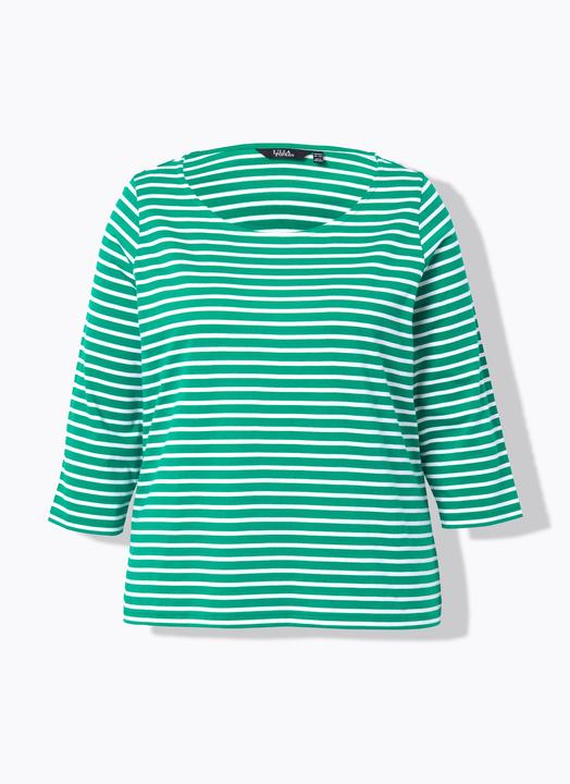 Produktbild Ulla Popken Ringelshirt, Classic, Rundhals, 3/4-Arm (42, 44)