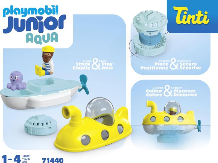 Produktbild Playmobil AQUA & Tinti: Buntes U-Boot (71440, Playmobil 1.2.3)