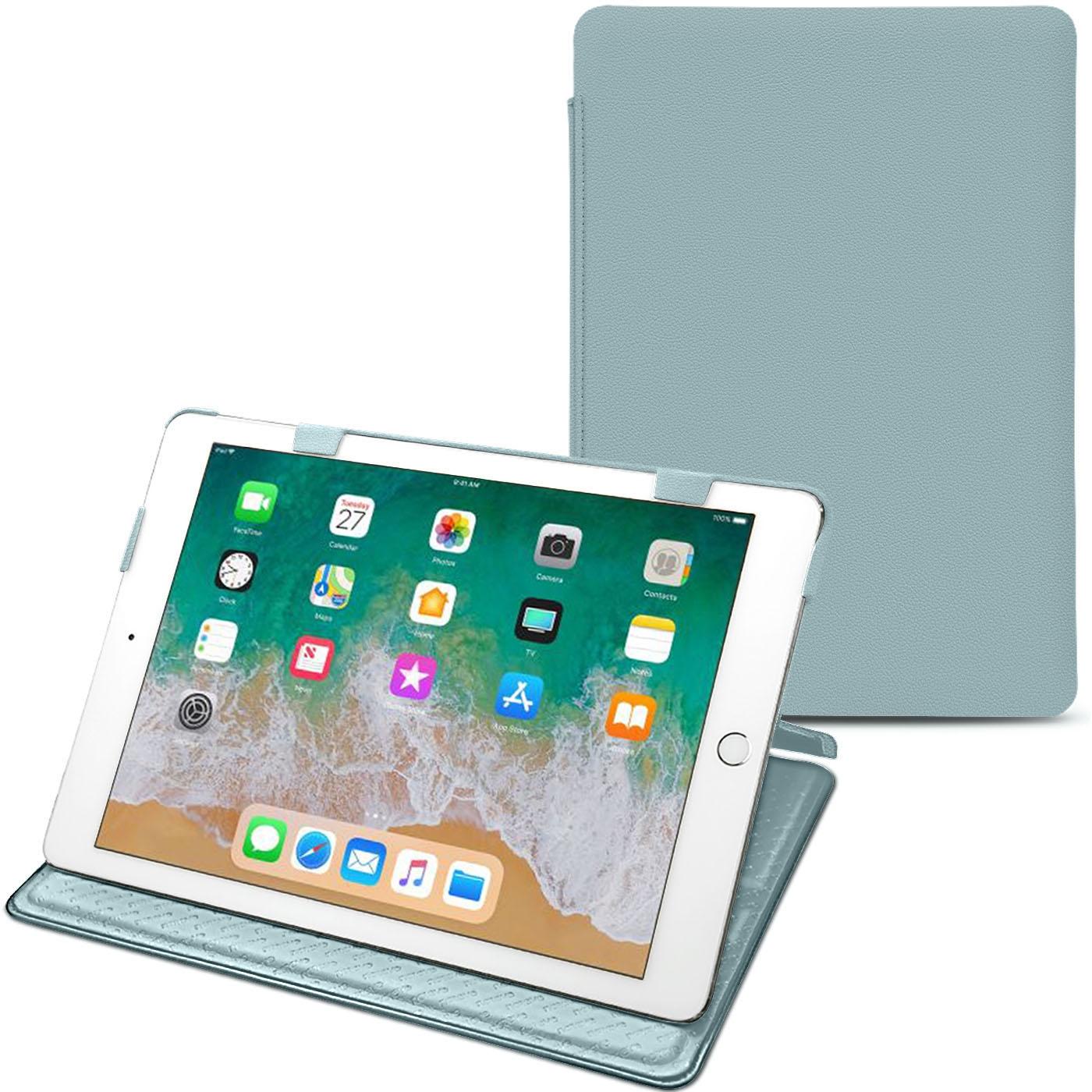 Noreve Lederschutzhülle horizontal (iPad 9.7), Tablet Hülle, Blau