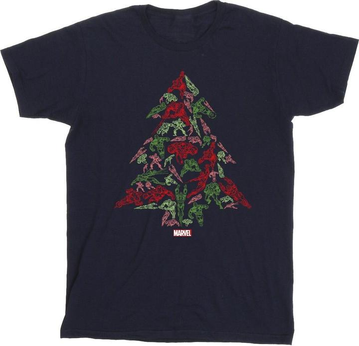 Image du produit - T-shirt AVENGERS CHRISTMAS TREE - Garçon (128)