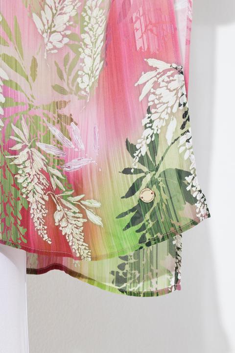Produktbild Ulla Popken Chiffon-Bluse, doppellagig, V-Ausschnitt, oversized (54, 56)