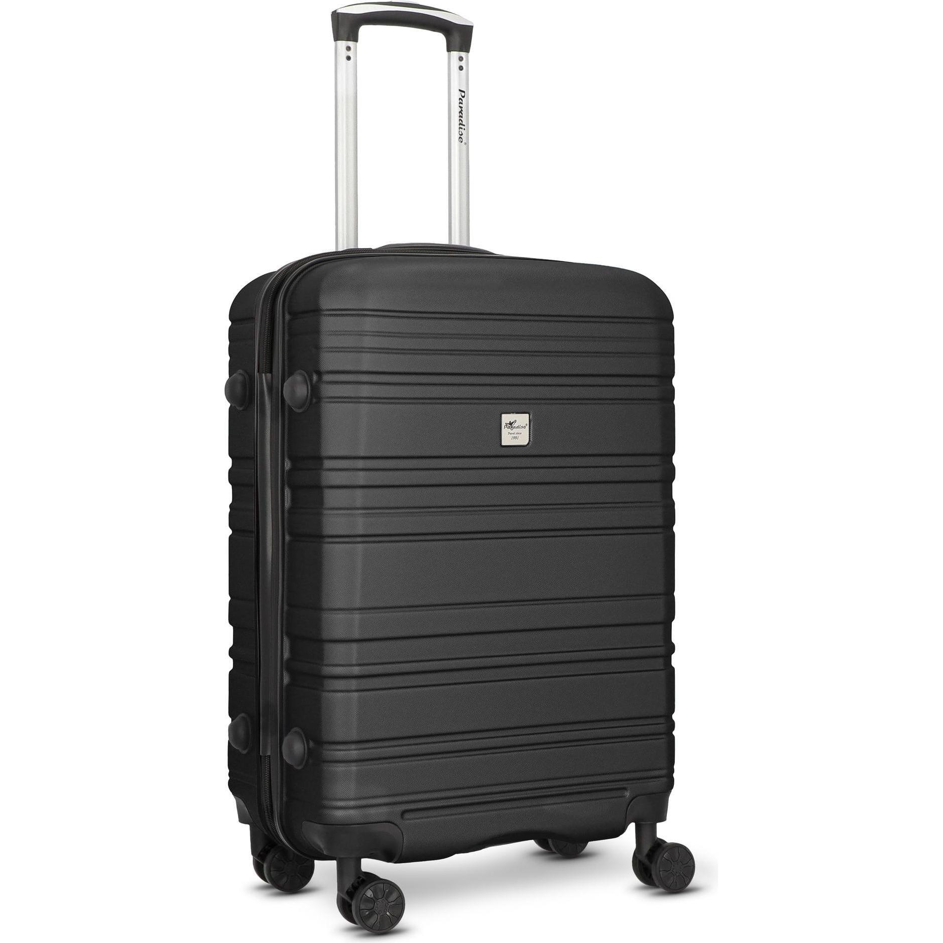 Check.In, Koffer, Paradise 4 Rollen Trolley M 66 cm, Schwarz, (62 l, M (50 - 90l))