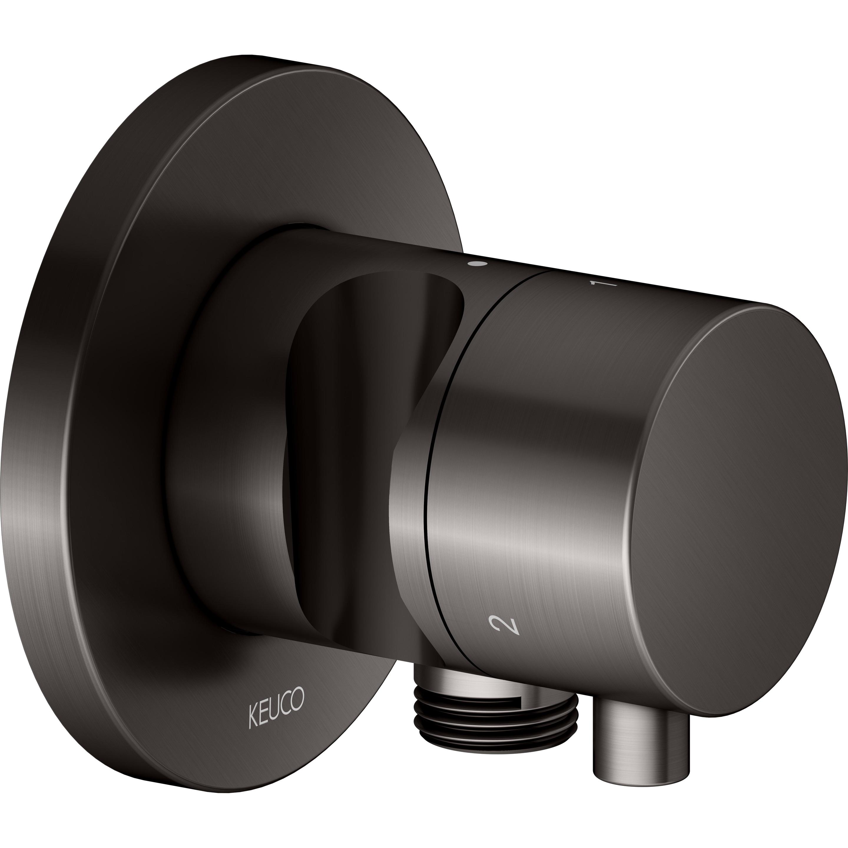 Keuco, Badarmatur, IXMO Umstellventil UP 3 Verbraucher, Schlauchanschluss, Comfort Griff und Brausehalter, ohne A