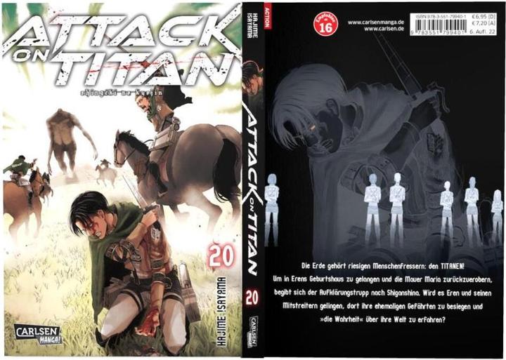 Produktbild Attack on Titan 20 (Deutsch, Hajime Isayama, 2017)
