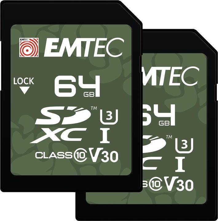 Actual product image Emtec SD 64GB UHS-I U3 V30 Outdoor P2 (64 GB, SD, U3, UHS-I)
