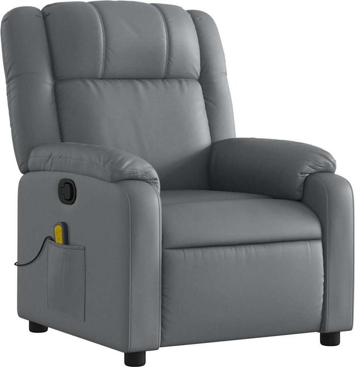 Produktbild vidaXL Massagesessel Grau Kunstleder,Farbe: Grau,Material