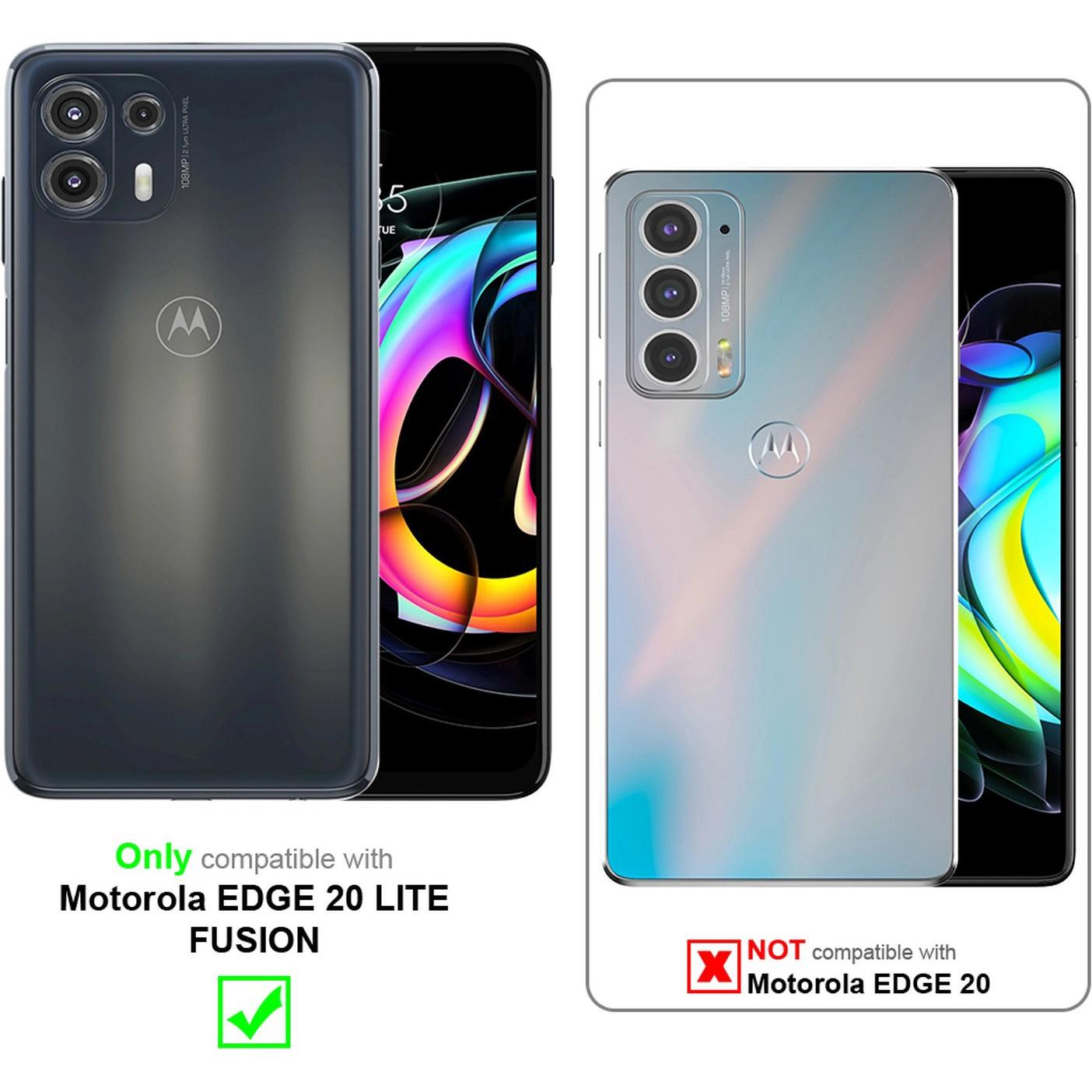 Thumbnail - Cadorabo Classy Book Hülle für Motorola EDGE 20 LITE / FUSION (Motorola Edge 20 Lite, Motorola Edge 20 Fusion), Smartpho...