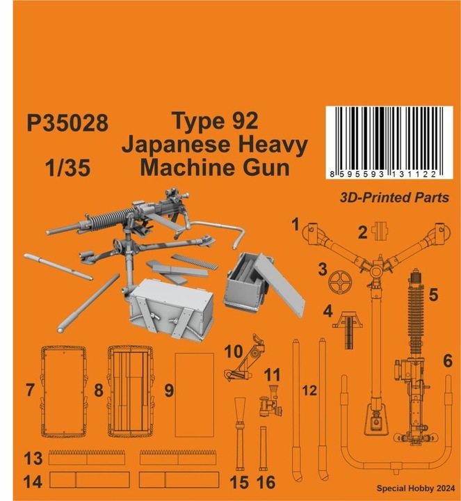 Image du produit CMK Type 92 Japanese Heavy Machine Gun 1/35