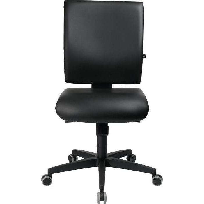 Topstar, Bürostuhl, Arbeitsdrehstuhl Lightstar 10 Hartbodenrollen Kunstlederbezug schwarz 410-530 mm 410-530 mm