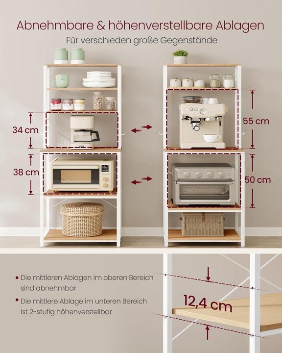 Immagine prodotto Vasagle Buffet (60 x 40 x 167 cm)