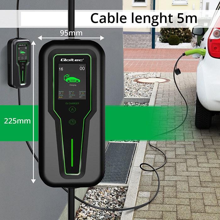 Immagine prodotto Qoltec Caricabatterie per dispositivi mobili (Tipo 2, 11 kW, 16 A, CEE16 rosso)