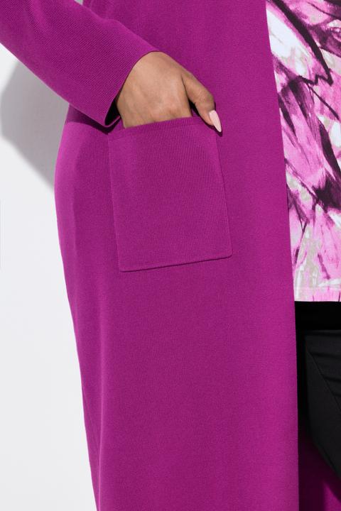 Produktbild Ulla Popken Strickjacke, lange, offene Form, weicher Feinstrick