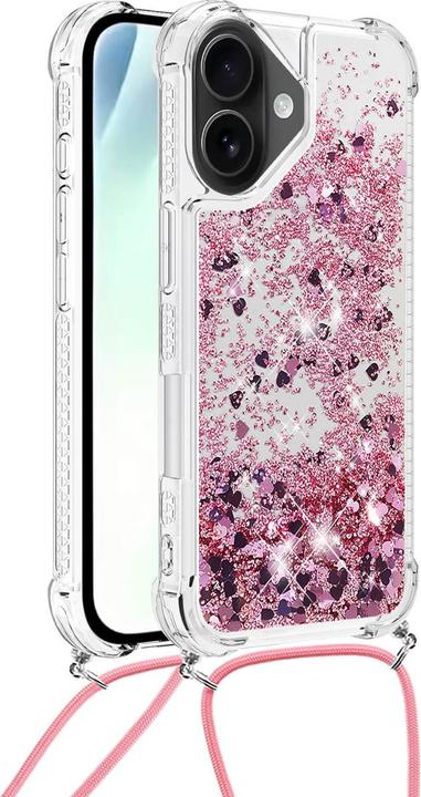 Immagine prodotto Cover-Discount iPhone 17 - Glitzer Hülle mit Kordel (Apple iPhone 17)