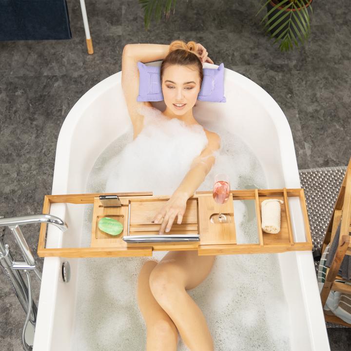 Image du produit Relaxdays Coussin de nuque Baignoire (37 x 18 cm)