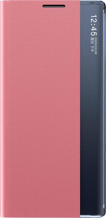 Productafbeelding Hurtel Neue Sleep Case Hülle für Samsung Galaxy S25+, Cover mit Klappe und Ständer – Rosa (Samsung Galaxy S25+)