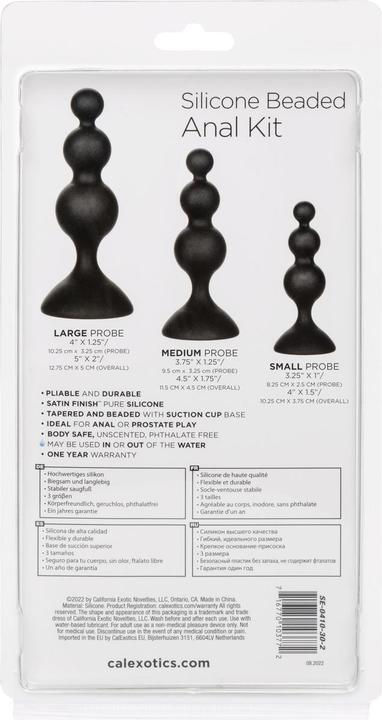 Produktbild CalExotics Silicone Beaded Anal Kit