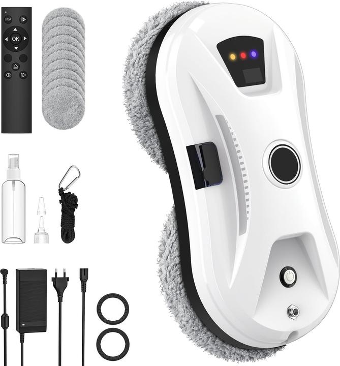 EagerMinds Fensterputzroboter mit Automatischer Wassersprühfunktion