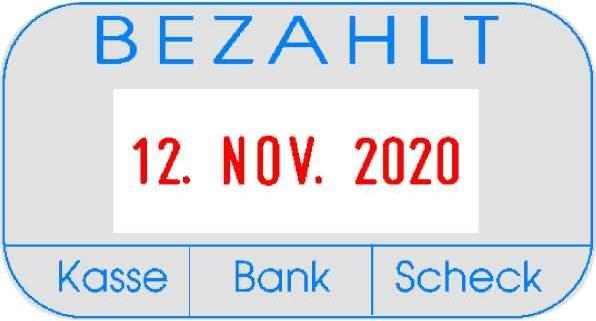 Produktbild Colop Datumsstempel selbstfärbend S260 Abmessung der Stempelfläche: 45 x 24 mm Schreibfarbe des Stempel...