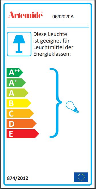Label énergétique Artemide Logico Mini (969 lm, E27)