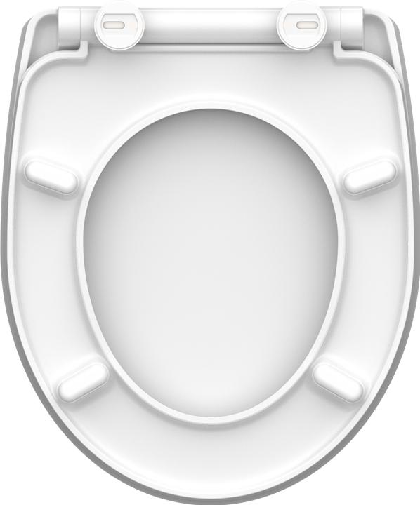 Produktbild Schütte WC Sitz Duroplast WC-Sitz WHITE WAVE Absenkautomatik Schnellverschluss Quick Release 82584 Wellen