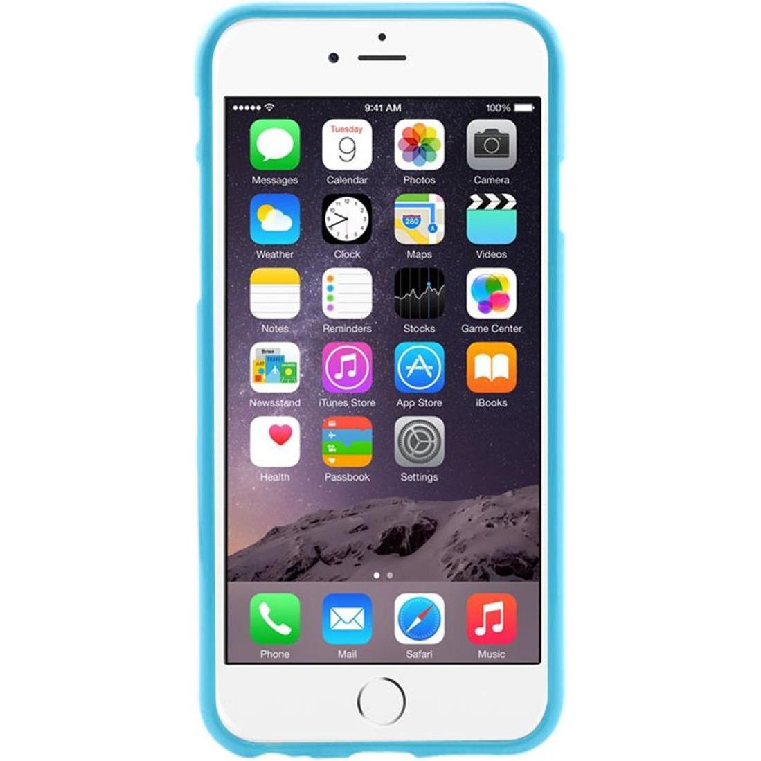 Thumbnail - König Design TPU Backcover Hülle gepunktet für Handy Apple iPhone 6 Hellblau / Weiss (Apple iPhone 6), Smartphone Hülle,...