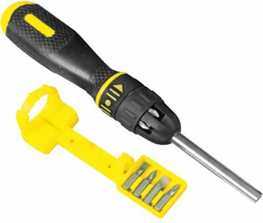 Image du produit Stanley Tournevis à cliquet à embouts multiples (Vis fendues, Torx (TX), Cruciforme PZ, Recouvrement cruciforme Phillipps (PH))