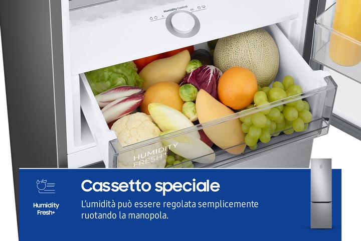 Produktbild Samsung RB38C776DS9 Ecoflex Ai Freistehender Kombikühlschrank (390 l)