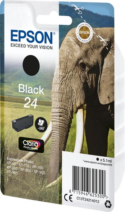 Image du produit Epson Claria Photo HD Ink Black 24 (CF)