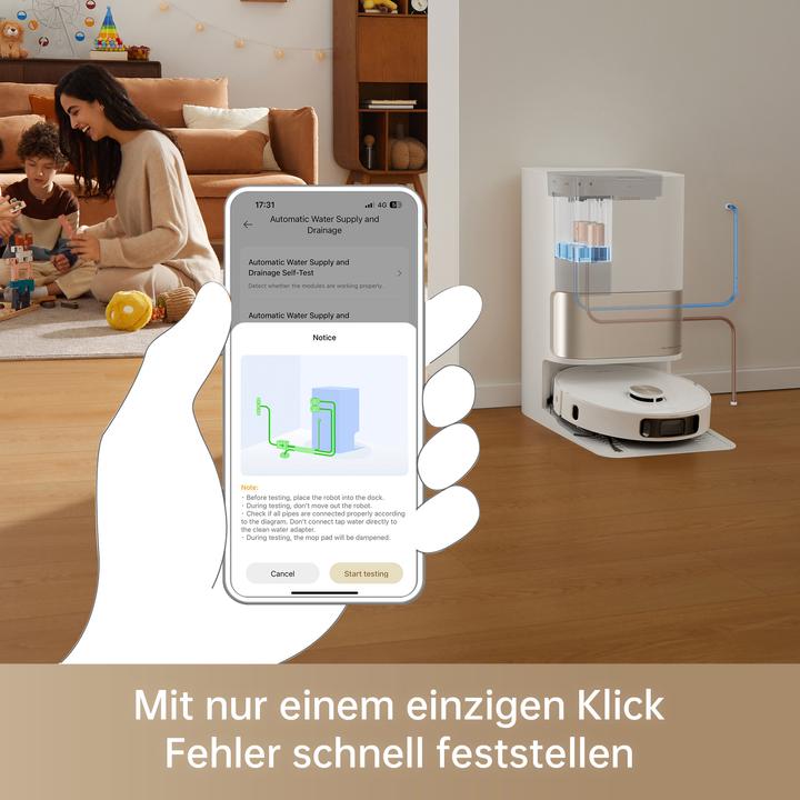 Actual product image Dreame Water connection