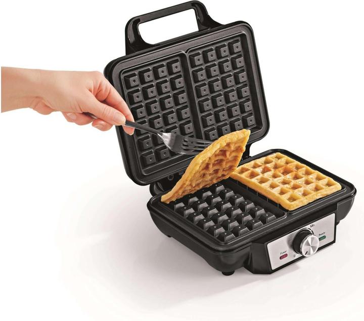 Actual product image Gourmetmaxx Waffle iron black/silver