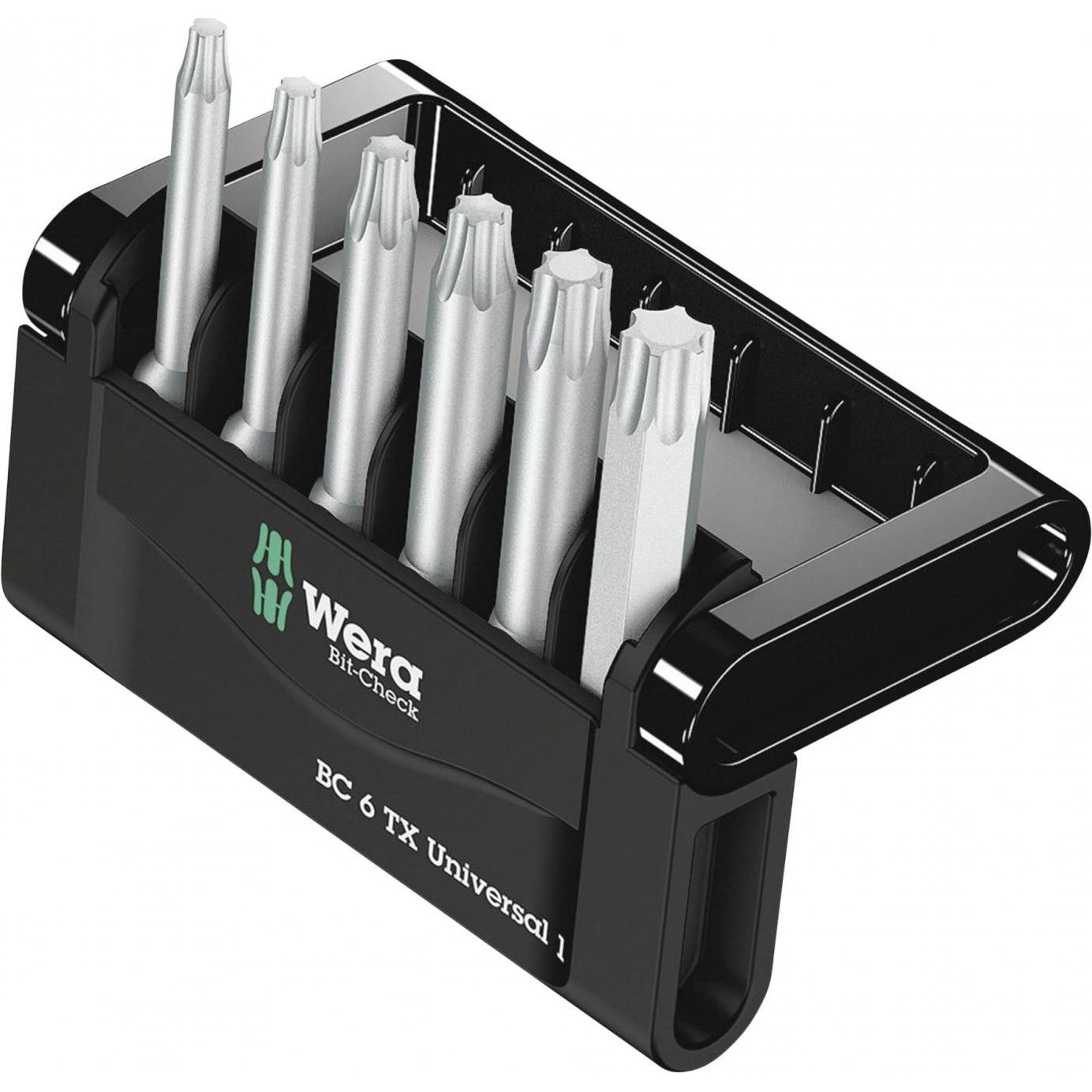 Wera, Bits, Bit-Check 6 TX Universal 1 (Innensechsrund TX M10, Innensechsrund TX M15, Innensechsrund TX M20, Innensechsr...