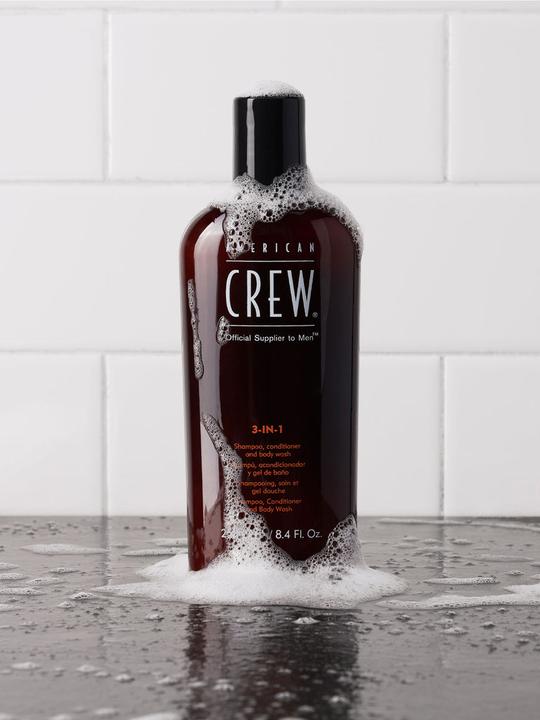 Produktbild American Crew 3-in-1 Shampoo, Conditioner & Body Wash 1000ml (1000 ml, Flüssiges Shampoo)
