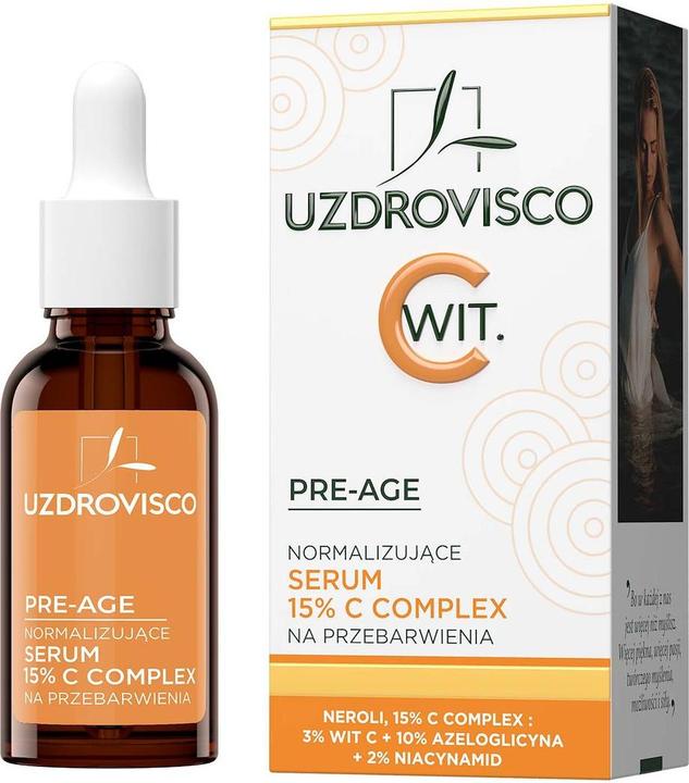 Immagine prodotto Uzdrovisco Siero Viso Pre-Age con Vitamina C 15% 30Ml (30 ml)