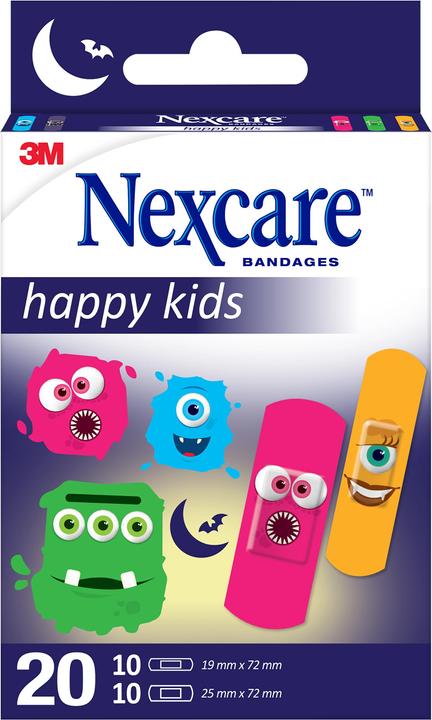 Nexcare Happy Kids Monster Kinderplaster (20 x)