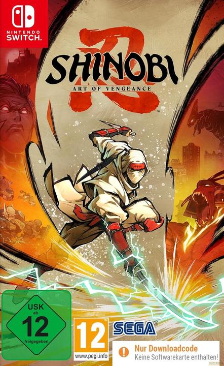Actual product image Sega SHINOBI: Art of Vengeance (Code in a Box) (Switch) (Switch, DE)