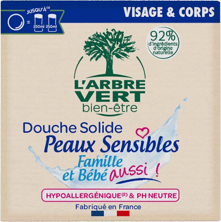 Produktbild L'arbre vert Duschseife empfindliche Haut französisch