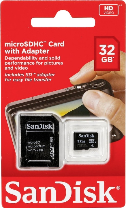 Image du produit SanDisk Imagerie microSDHC 32GB (32 Go, microSDHC)