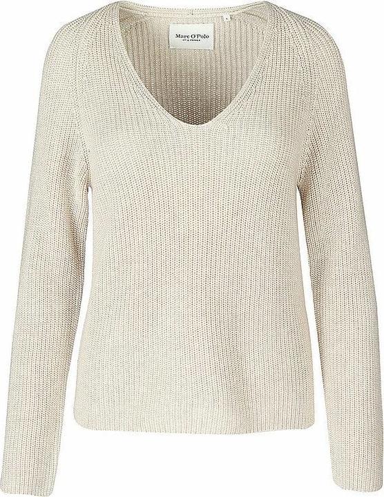 Image du produit Marc O'Polo Cardigan Stich Pullover V-Neck sandy melange (XL)