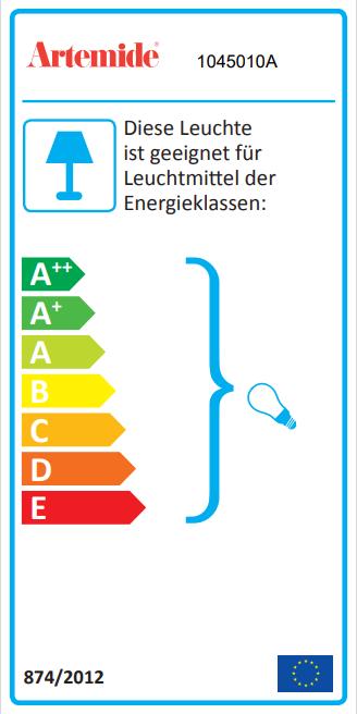 Energy Label Artemide Castore (G9)