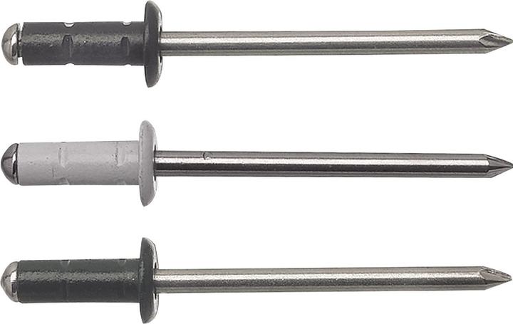 Actual product image Gesipa Poly Grip multigrip rivet flat round head 4.0x10 aluminium/stainless steel RAL 7016