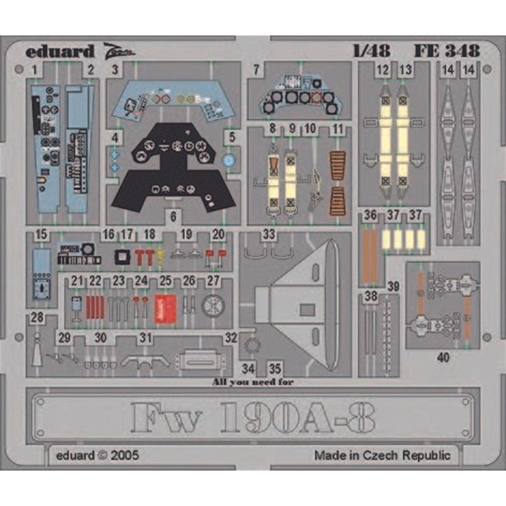 Eduard Fw 190A-8 für Tamiya-Bausatz 61095