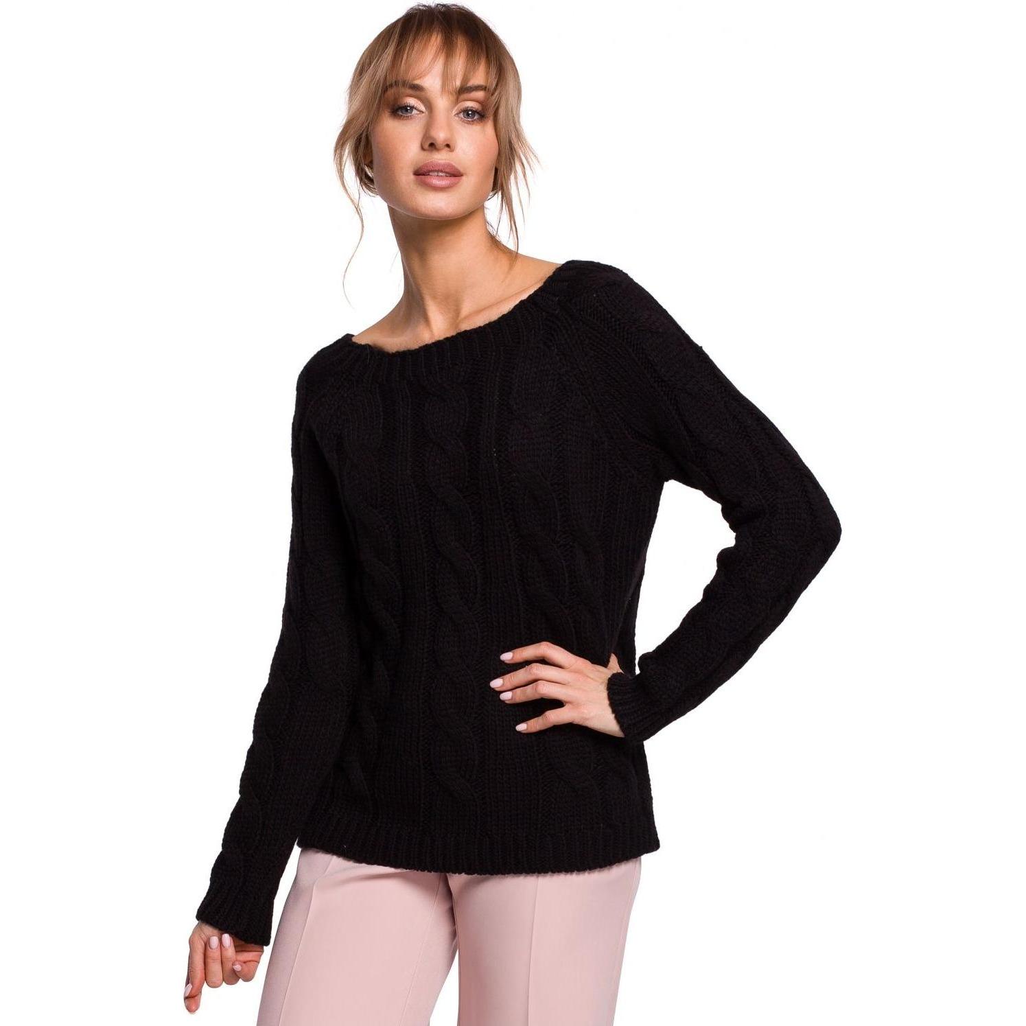 Made of Emotion, Damen, Pullover, Pullover model, Schwarz, (L)