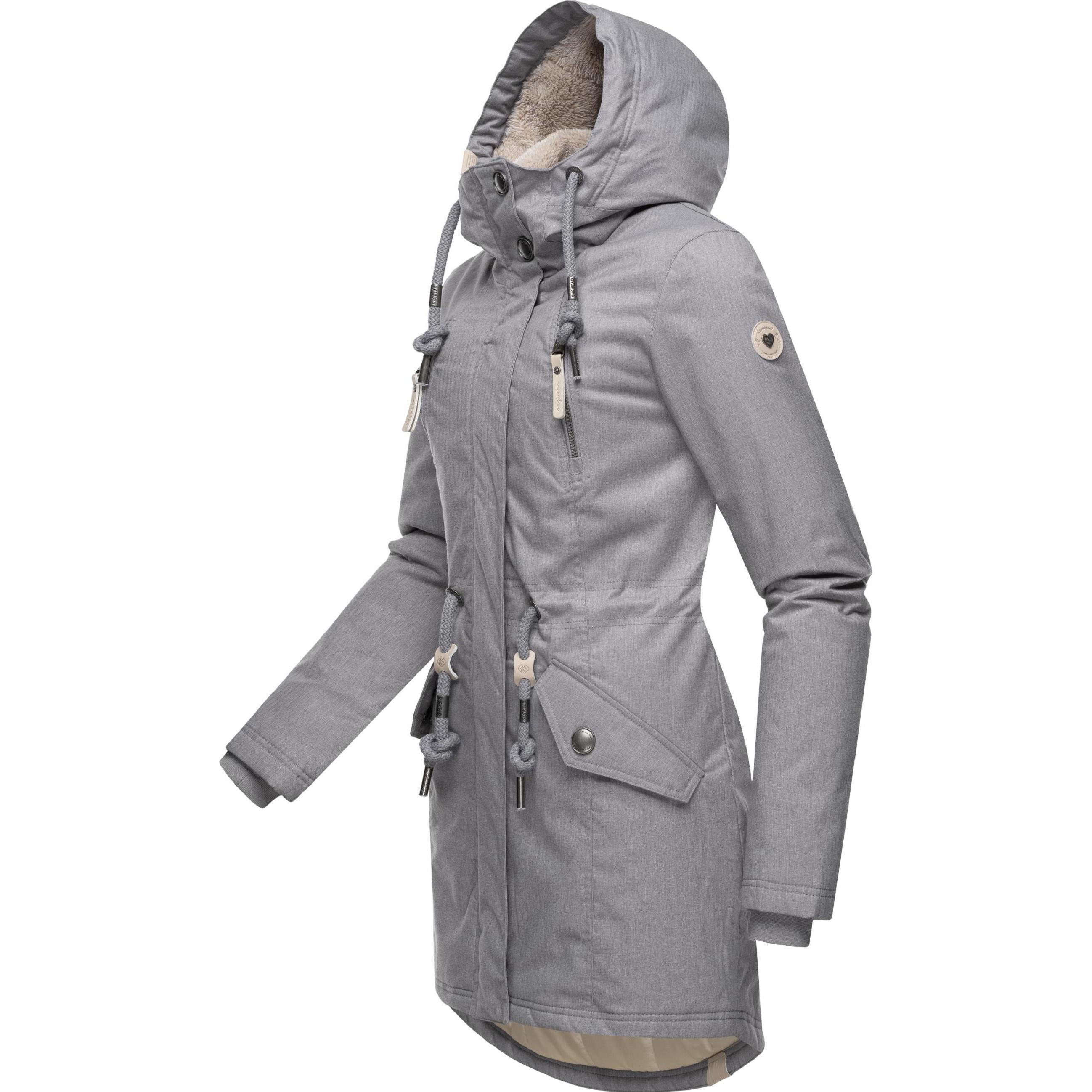 Ragwear, Damen, Jacke, Elsie Melange (L), Grau, L