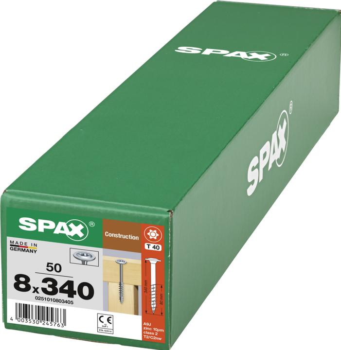 Produktbild Spax Tellerkopf T-Star Plus T40 Teilgewinde 4cut Wirox (50 Schrauben pro Stück)