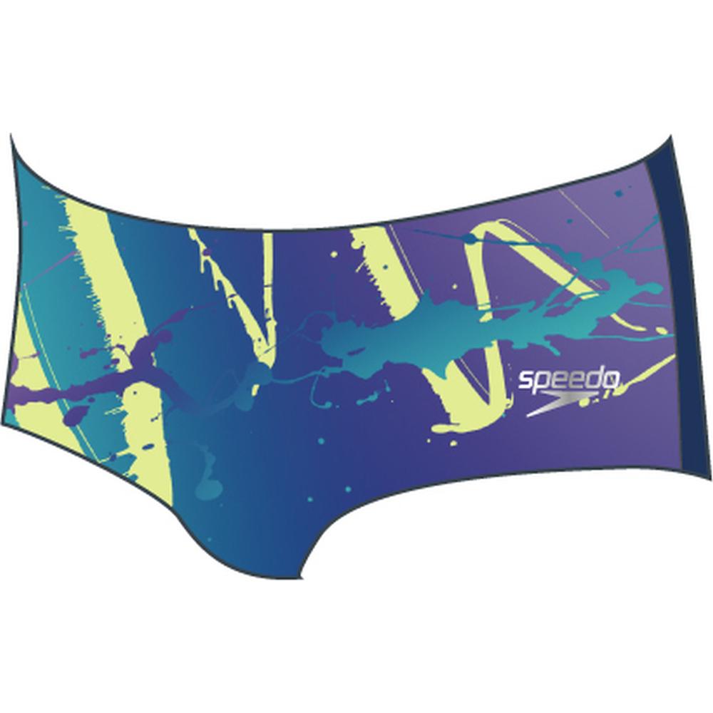 Speedo, Herren, Badehose, Placement Digital 14cm Brief, Mehrfarbig, (32)