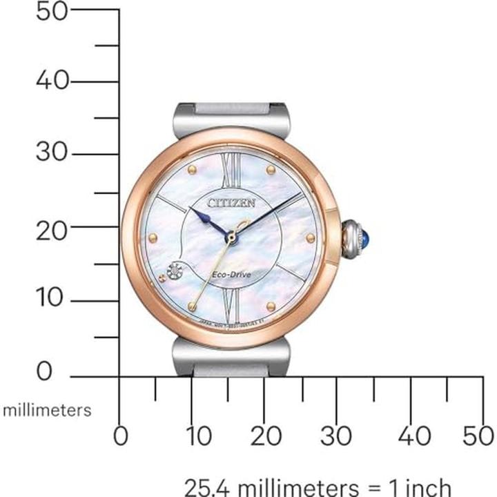 Produktbild Citizen EM1074-15D Eco-Drive Elegance Damenuhr 30mm 5ATM (Analoguhr, 30 mm)